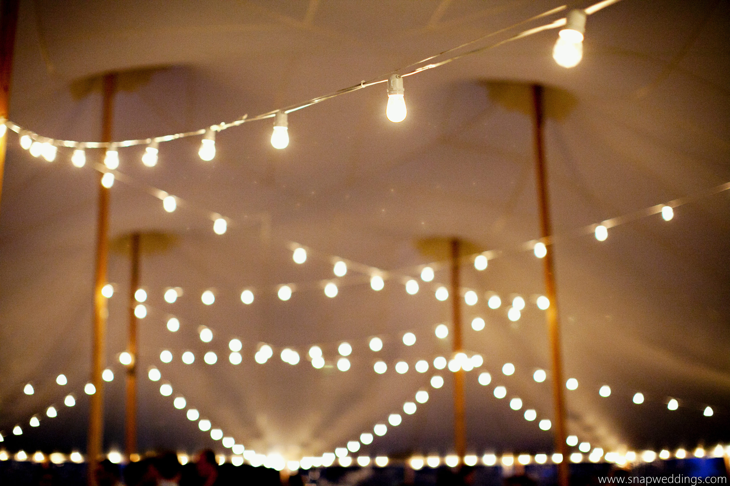 Outdoor Bistro Wedding & Special Event Lighting Rentals in Vermont