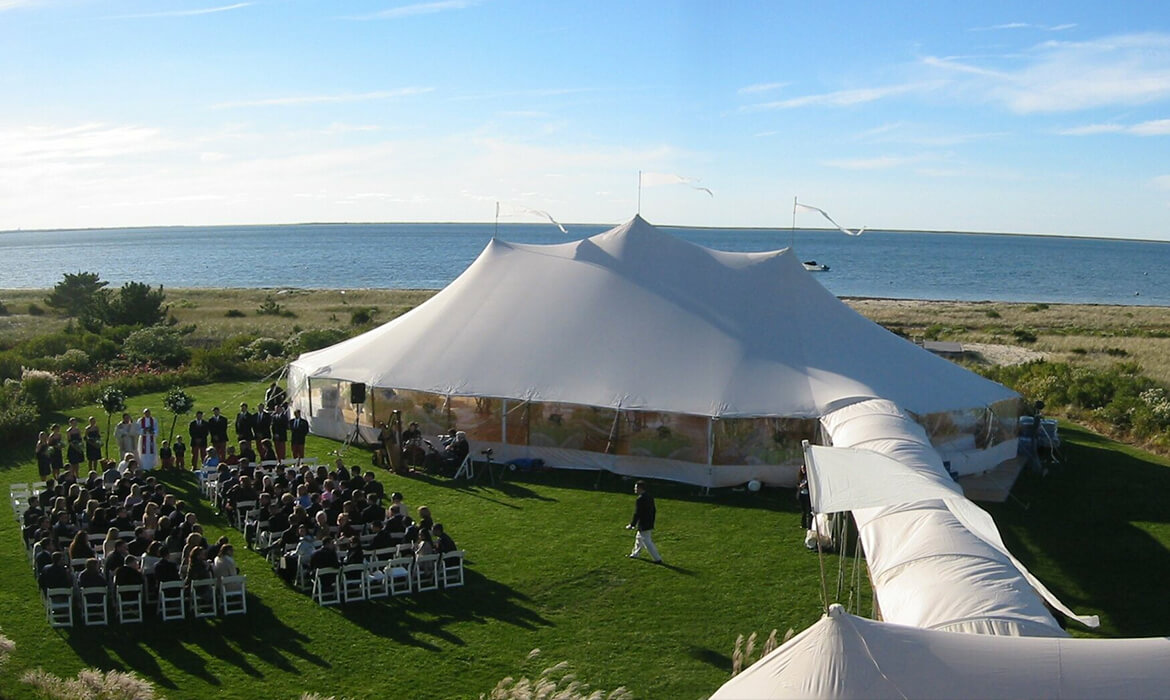 Sailcloth Wedding Tent with Walkway