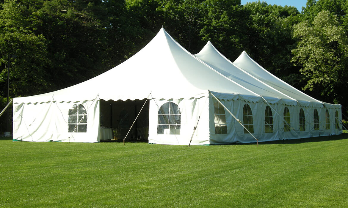 Tension Wedding Tent Rental on Grass