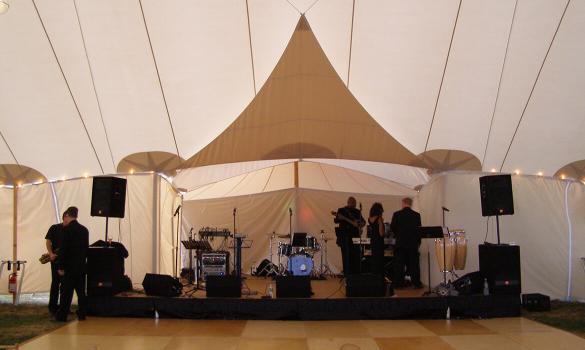 Bandstand rental for wedding band