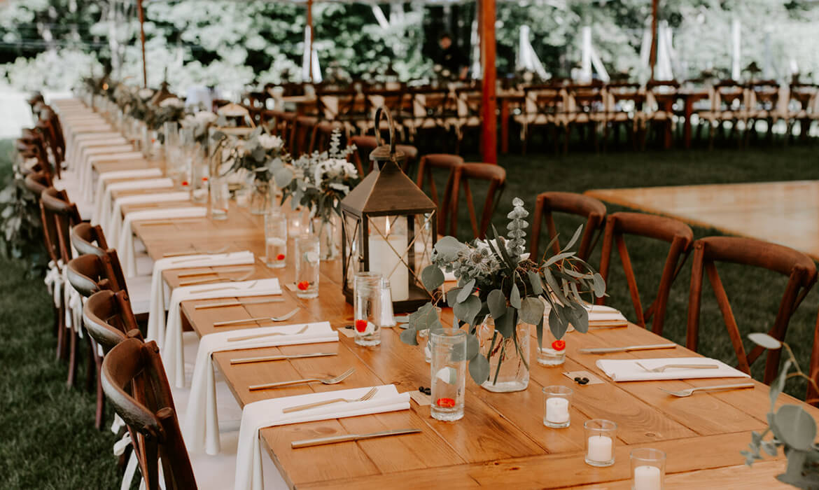 Long Wedding Tables for rent