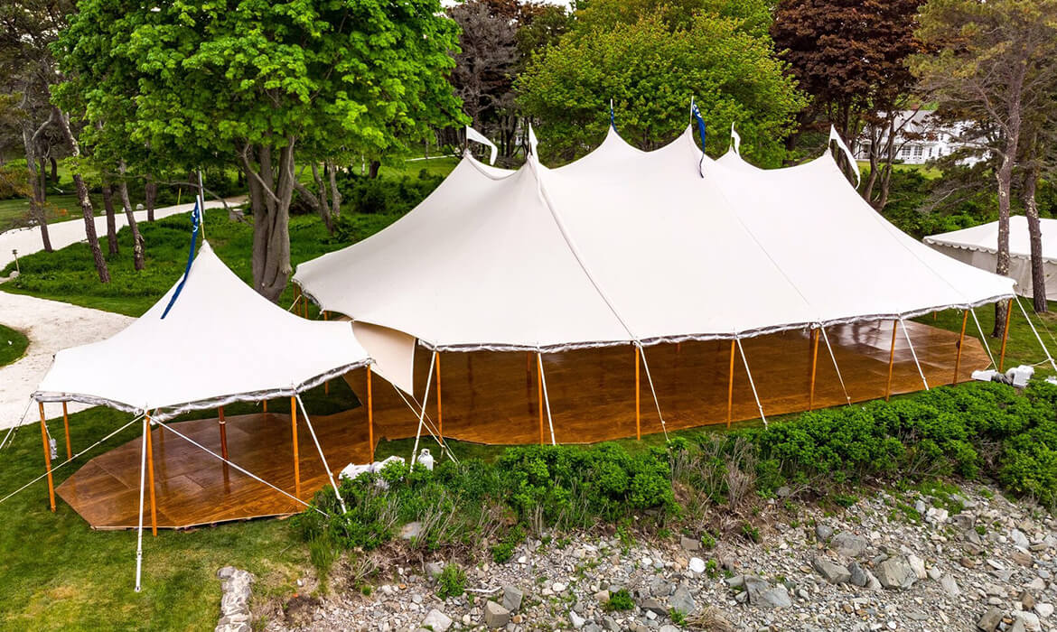 Full wedding tent flooring