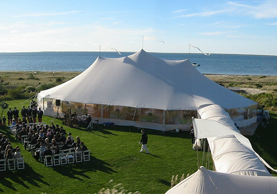 Sperry Sailcloth Tent for Wedding Rental
